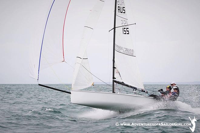 Daniel Alcock launching in race four © Nic Douglass / www.AdventuresofaSailorGirl.com